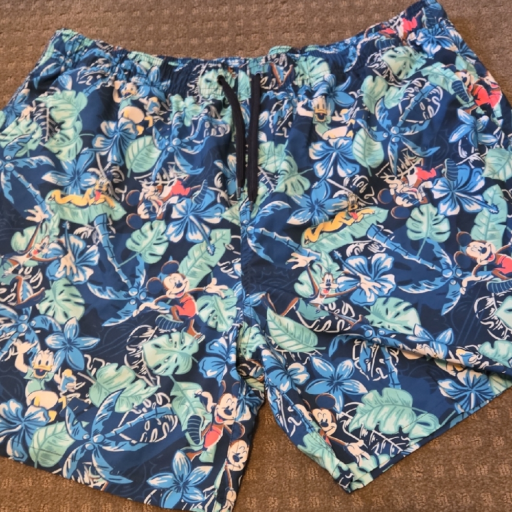 Disney Tropical Blue Swim Trunks for Men
